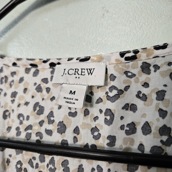 J. Crew Lightweight Cotton Puff Sleeve Mini Dress size M - Picture 5 of 11